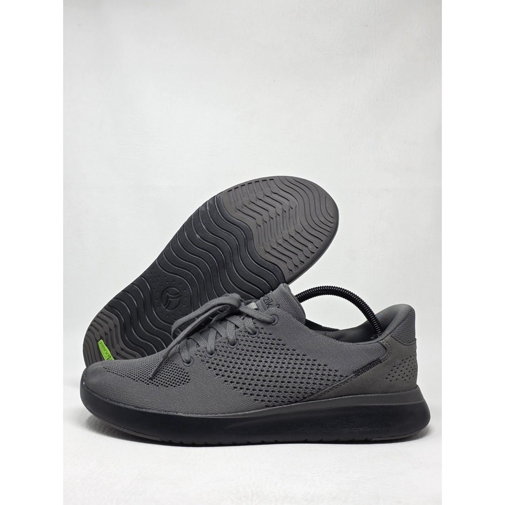 Kizik Lima Mens Hands-Free Slip On Sneakers Grey Knit Size 11 Pre-owned